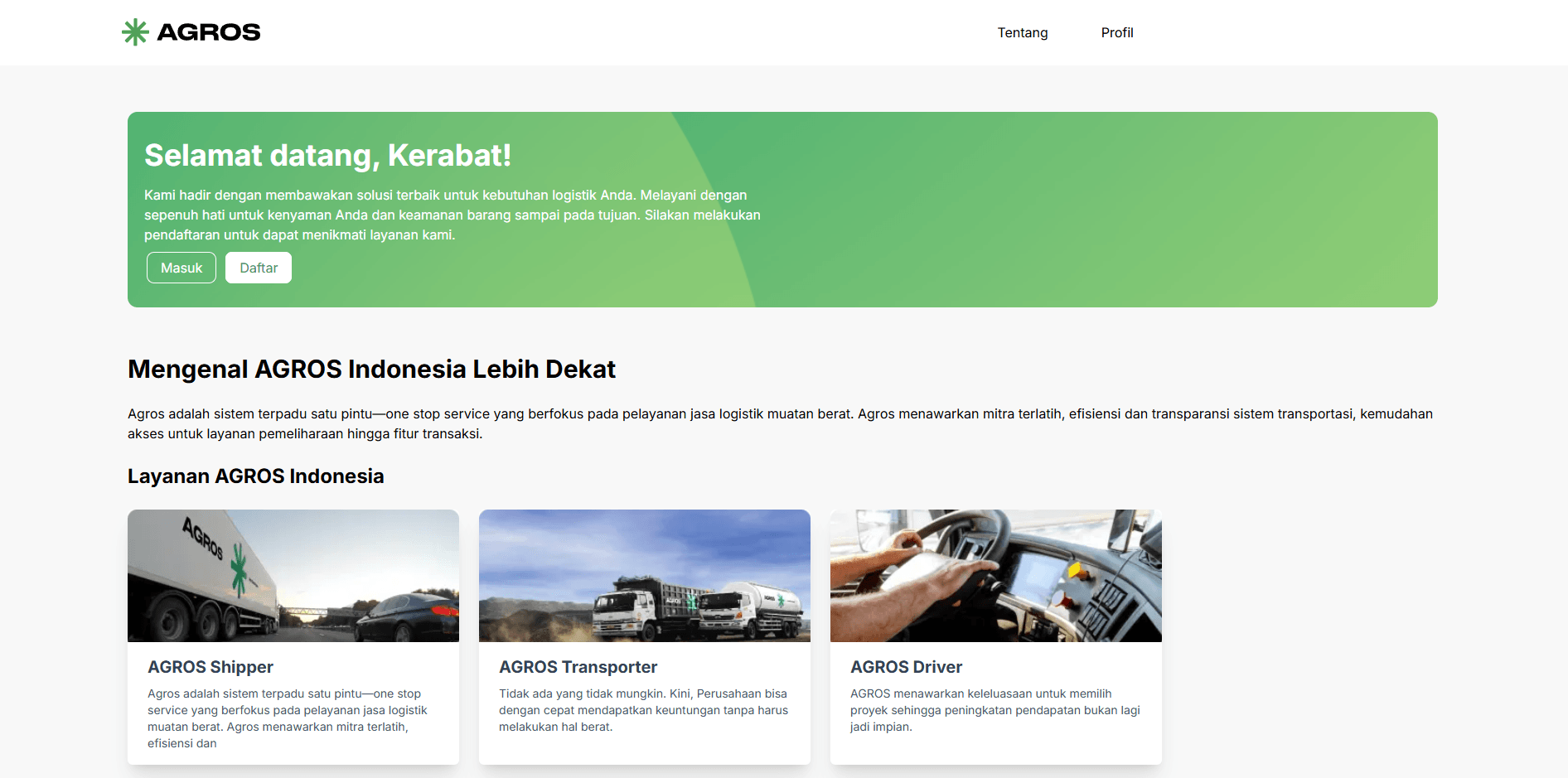 AGROS Frontend Mini Test