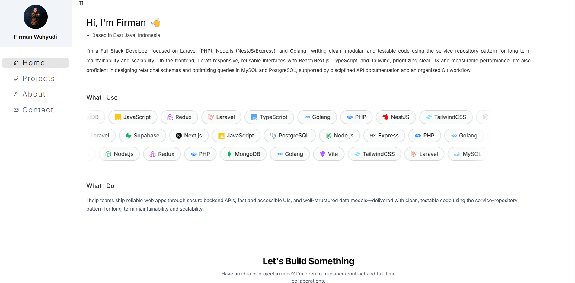 Personal Portfolio Website